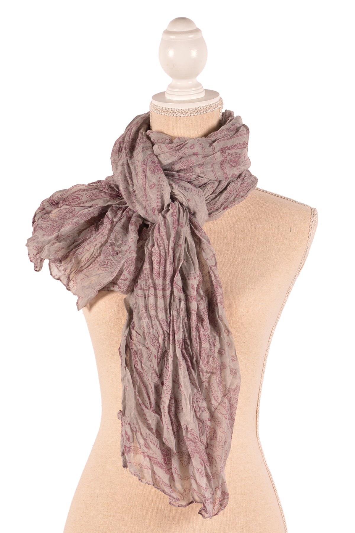 GY 31.5X71" PAISLEY SCARF