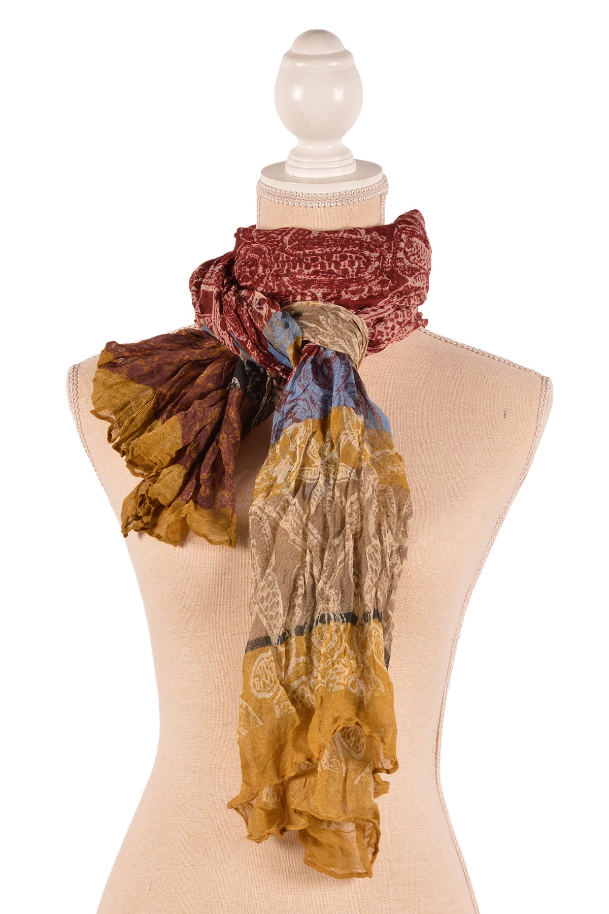 YL 31.5X71" PALM PRINT SCARF