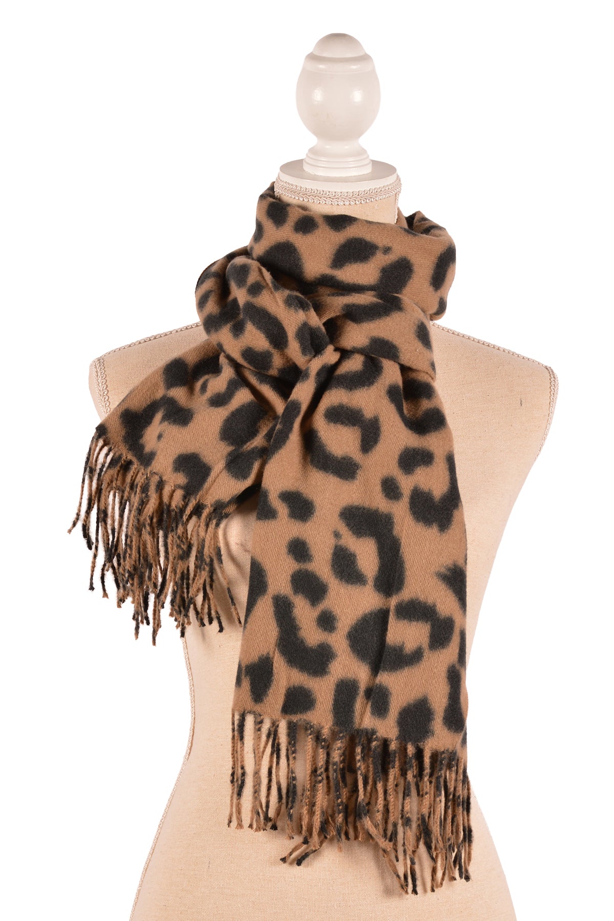 CA 27.5X71" LEOPARD SCARF