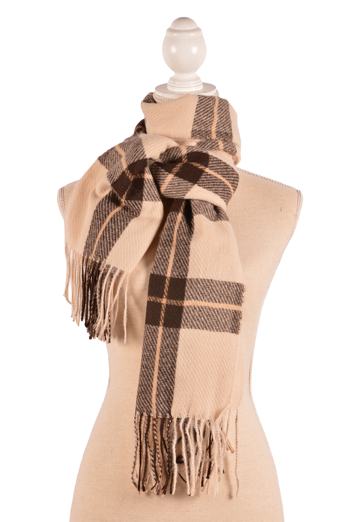 BE 26X71" PLAID SCARF