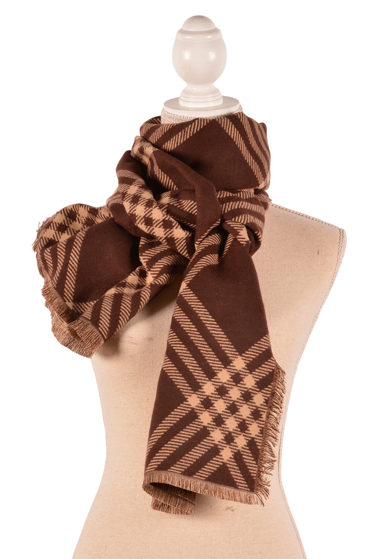 BR 24X75" DIA PLAID SCARF