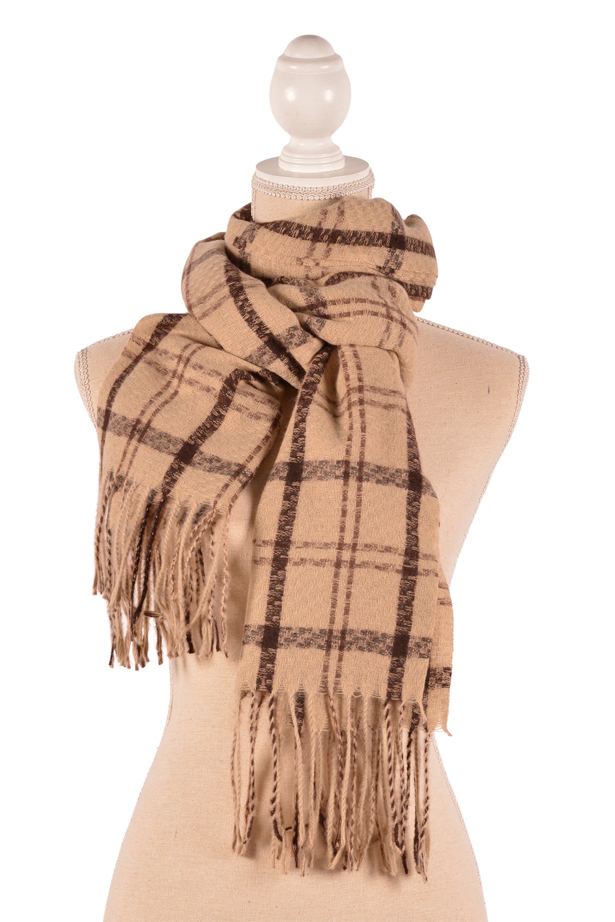 CA 26X72" LG PLAID SCARF