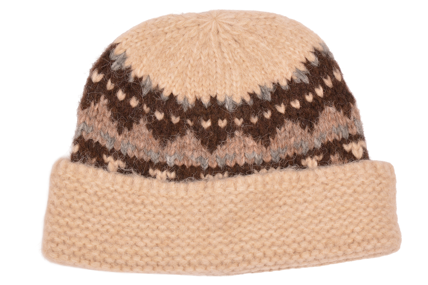 BE FAIR ISLE KNIT HAT
