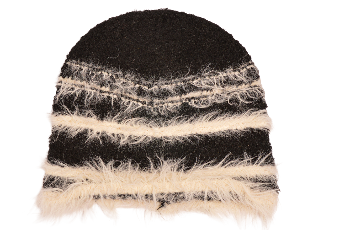 BK STRIPE FRAY KNIT HAT