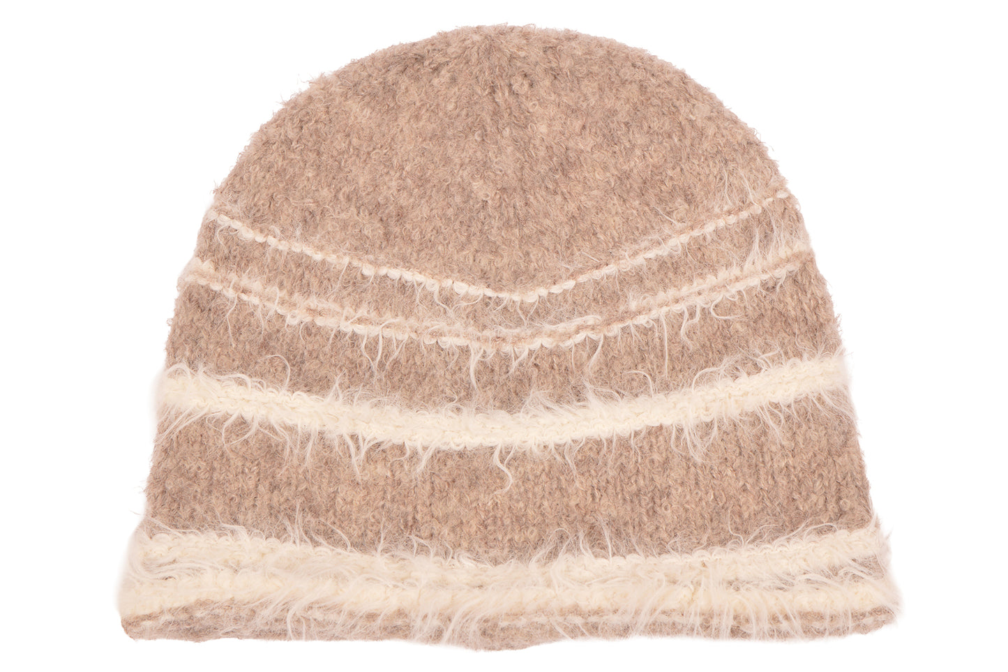 TA STRIPE FRAY KNIT HAT