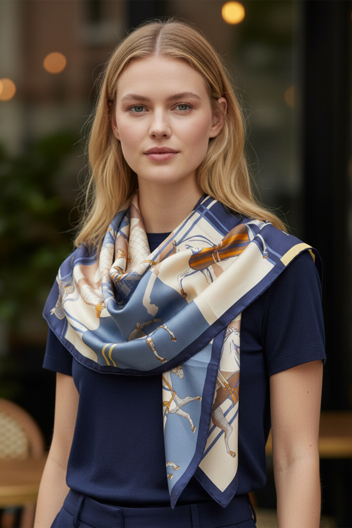 BL 27.5" EQUESTRIAN SQ SCARF