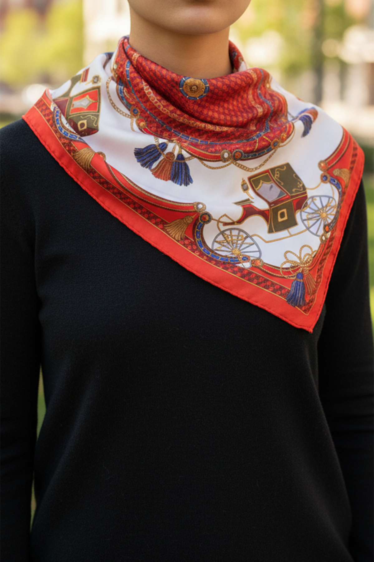 RD 27.5" CARRIAGE SQ SCARF