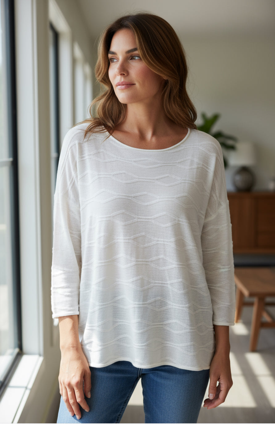 WH BRAIDED DIAMONDS TOP