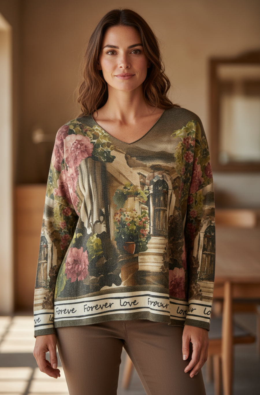 BR GARDEN PRINT TOP
