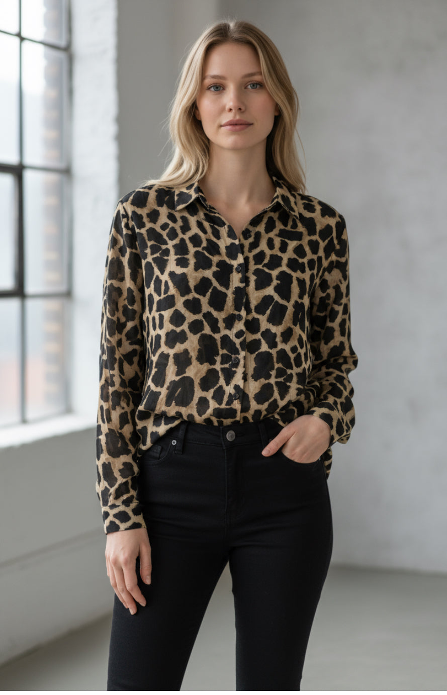 BK ANIMAL PRINT SHIRT