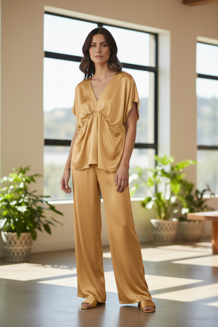 GD SATIN S/S TOP