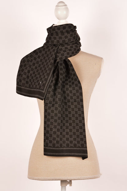 BK CHAIN PRINT SCARF 12X76"