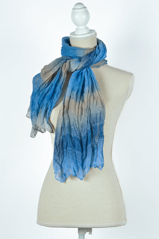 BL CRINKLE SCARF 28X72"