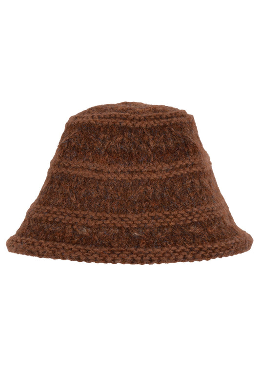 BR STRIPE KNIT BUCKET HAT