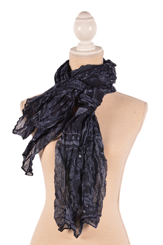 NA 31.5X71" PAISLEY SCARF