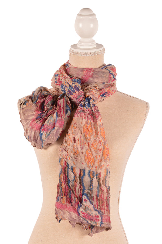 PK 31.5X71" CRINKLE SCARF