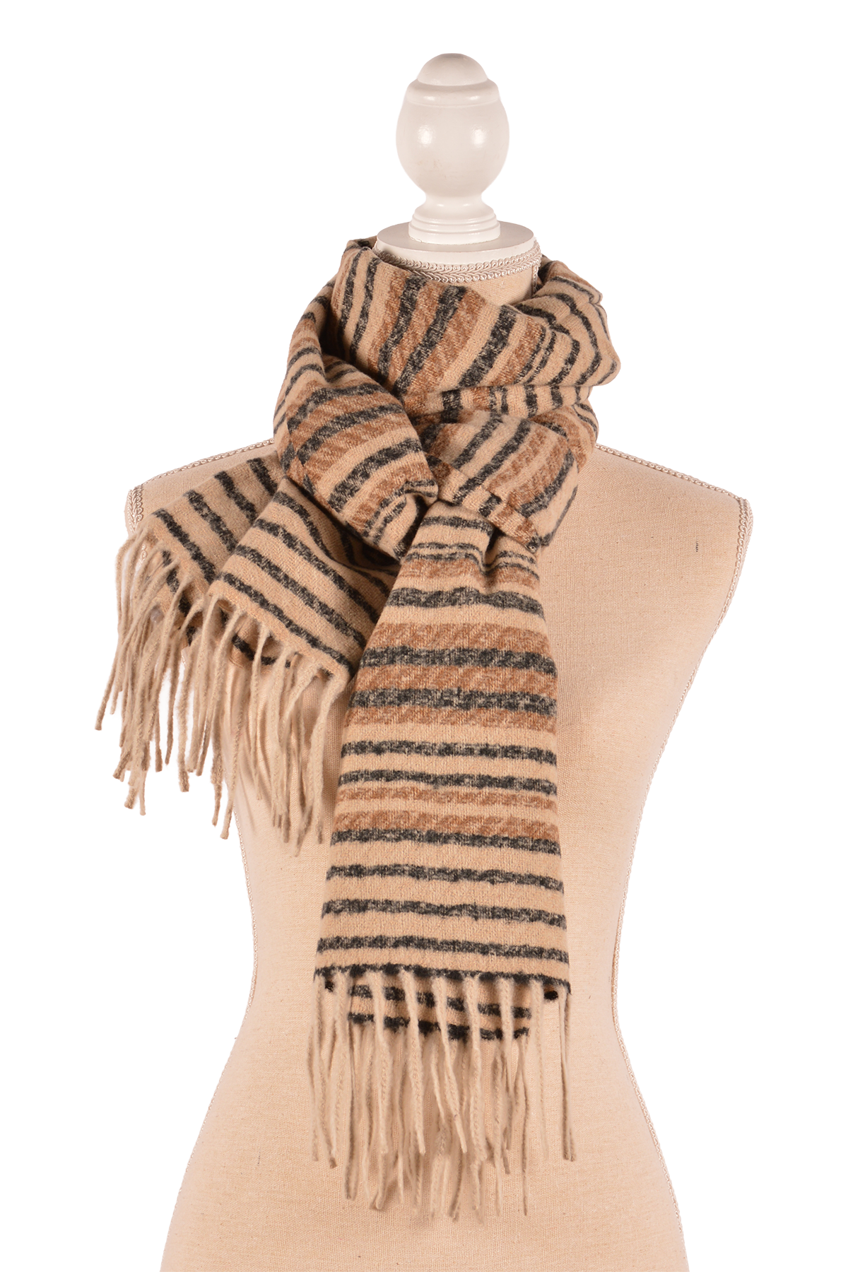 BE 27.5X71" STRIPE SCARF