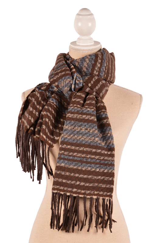 BL 27.5X71" STRIPE SCARF
