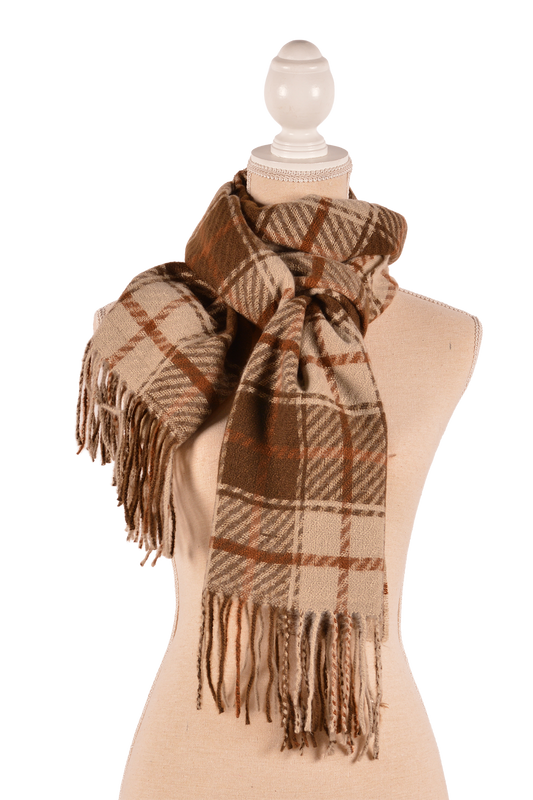 BE 26X71" TARTAN SCARF