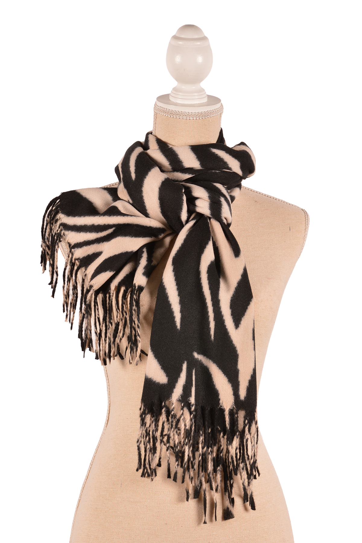 BE 27.5X71" ZEBRA PRINT SCARF