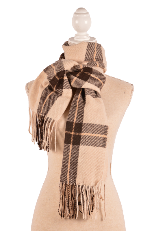 BE 26X71" PLAID SCARF