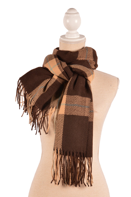 BR 26X71" PLAID SCARF