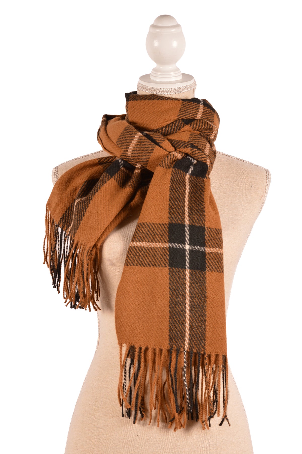 CA 26X71" PLAID SCARF