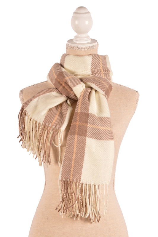 IV 26X71" PLAID SCARF