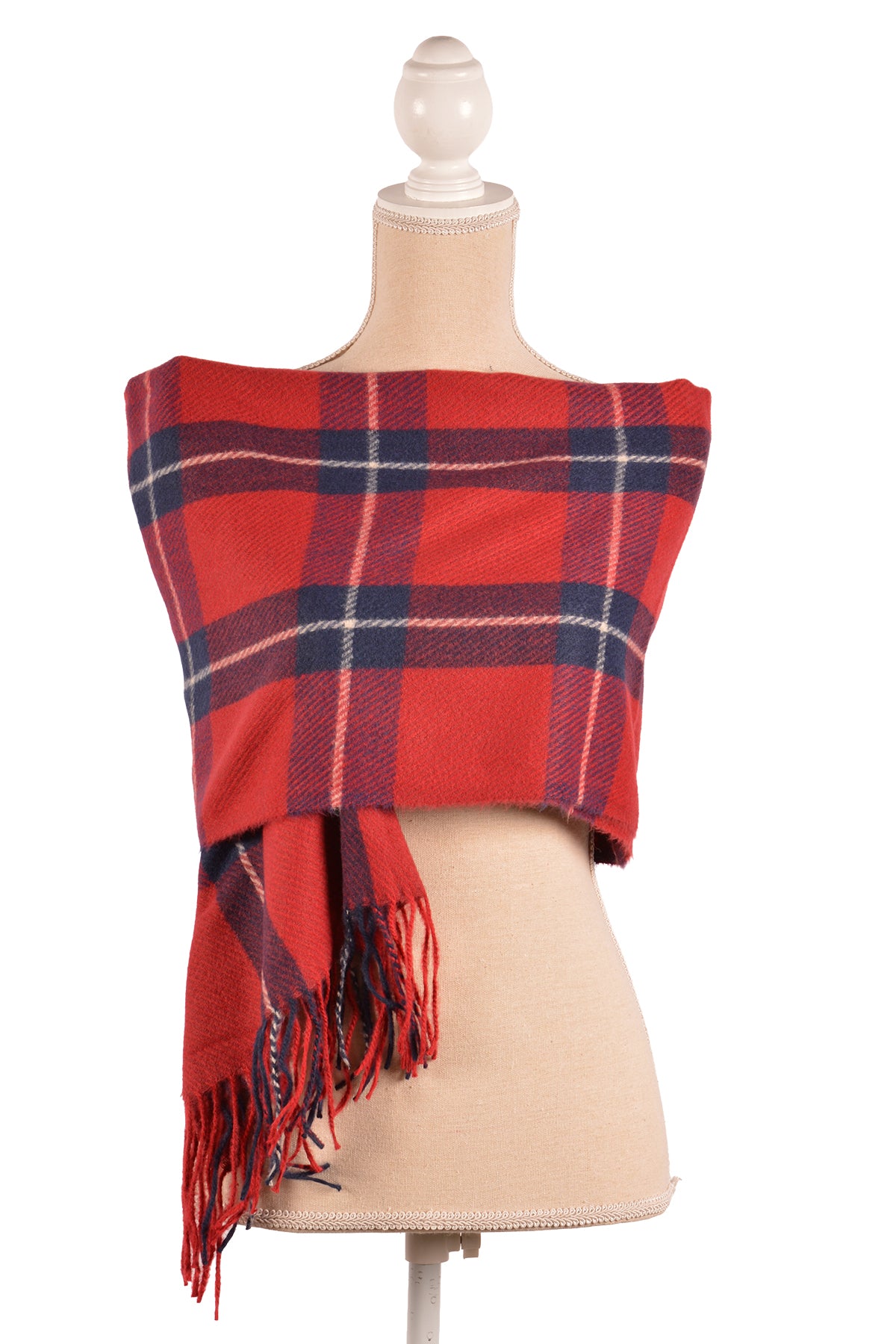 RD 26X71" PLAID SCARF