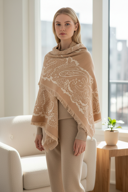 BE 51X51" PAISLEY SCARF