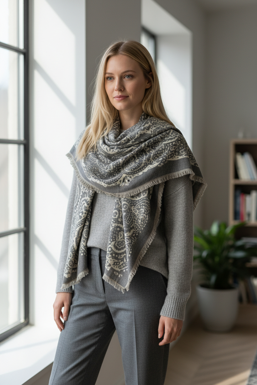 GY 51X51" PAISLEY SCARF