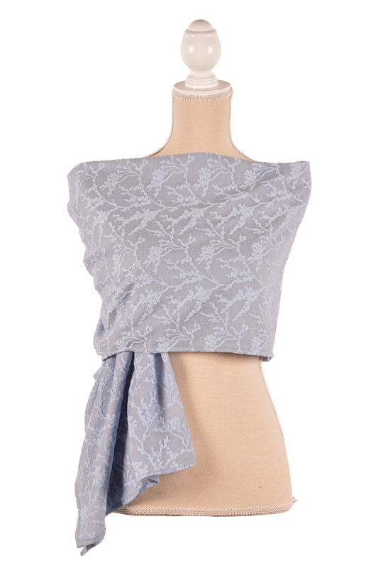 BL 27.5X71" LACE PRINT SCARF