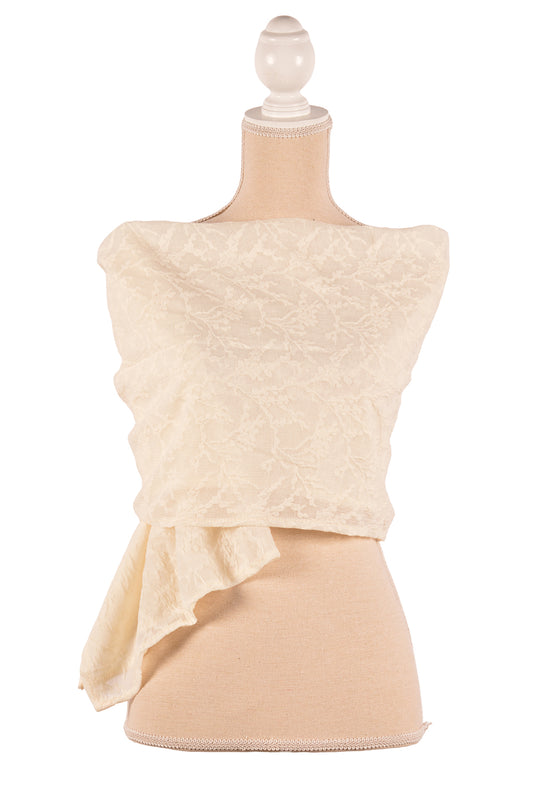 IV 27.5X71" LACE PRINT SCARF