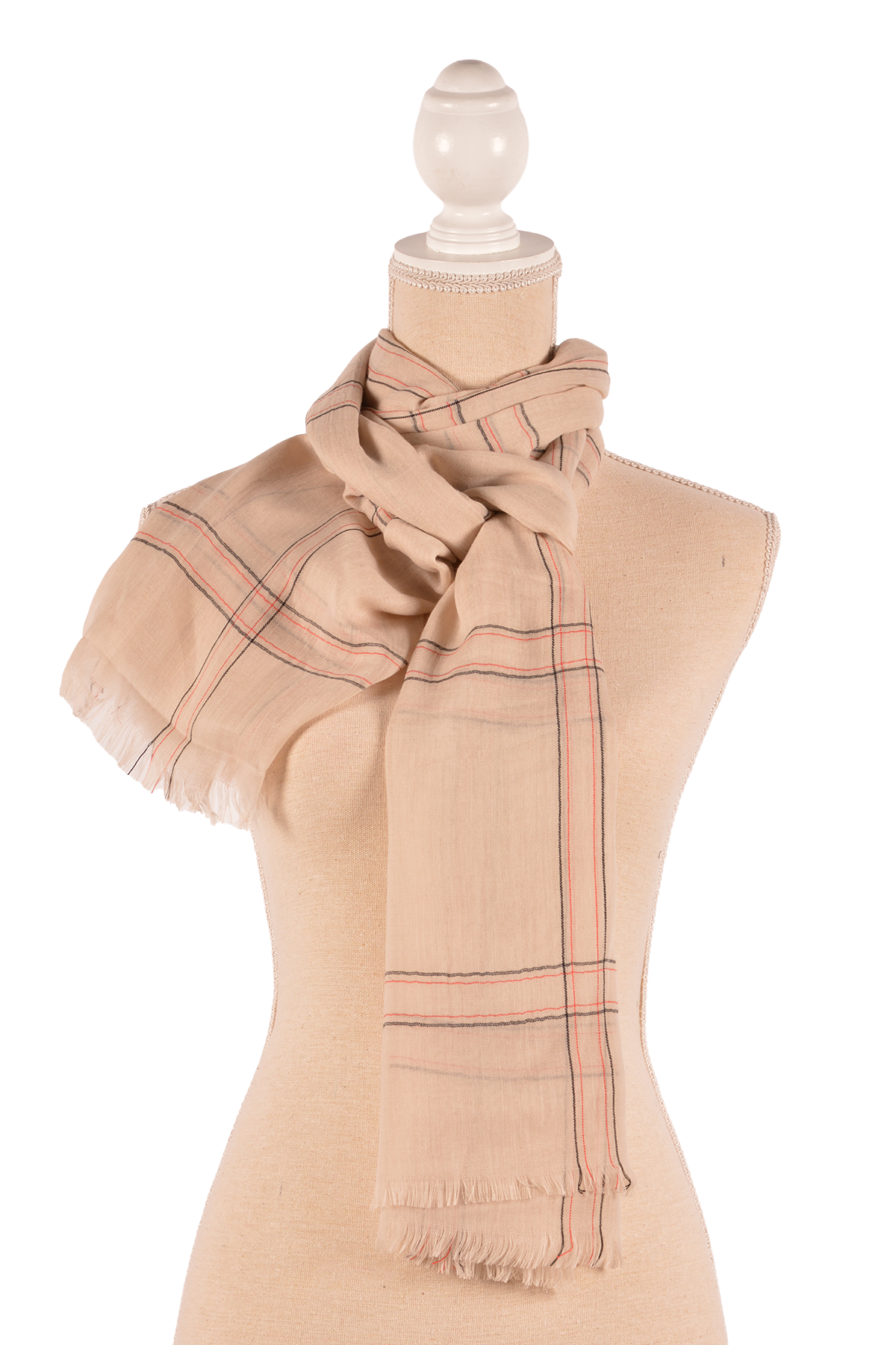 BE 29.5X75" WINDOWPAIN SCARF