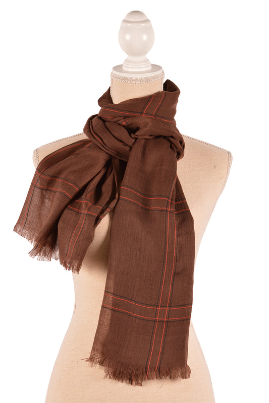 BR 29.5X75" WINDOWPAIN SCARF