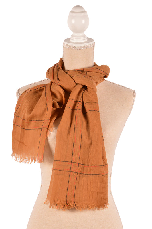 CA 29.5X75" WINDOWPAIN SCARF