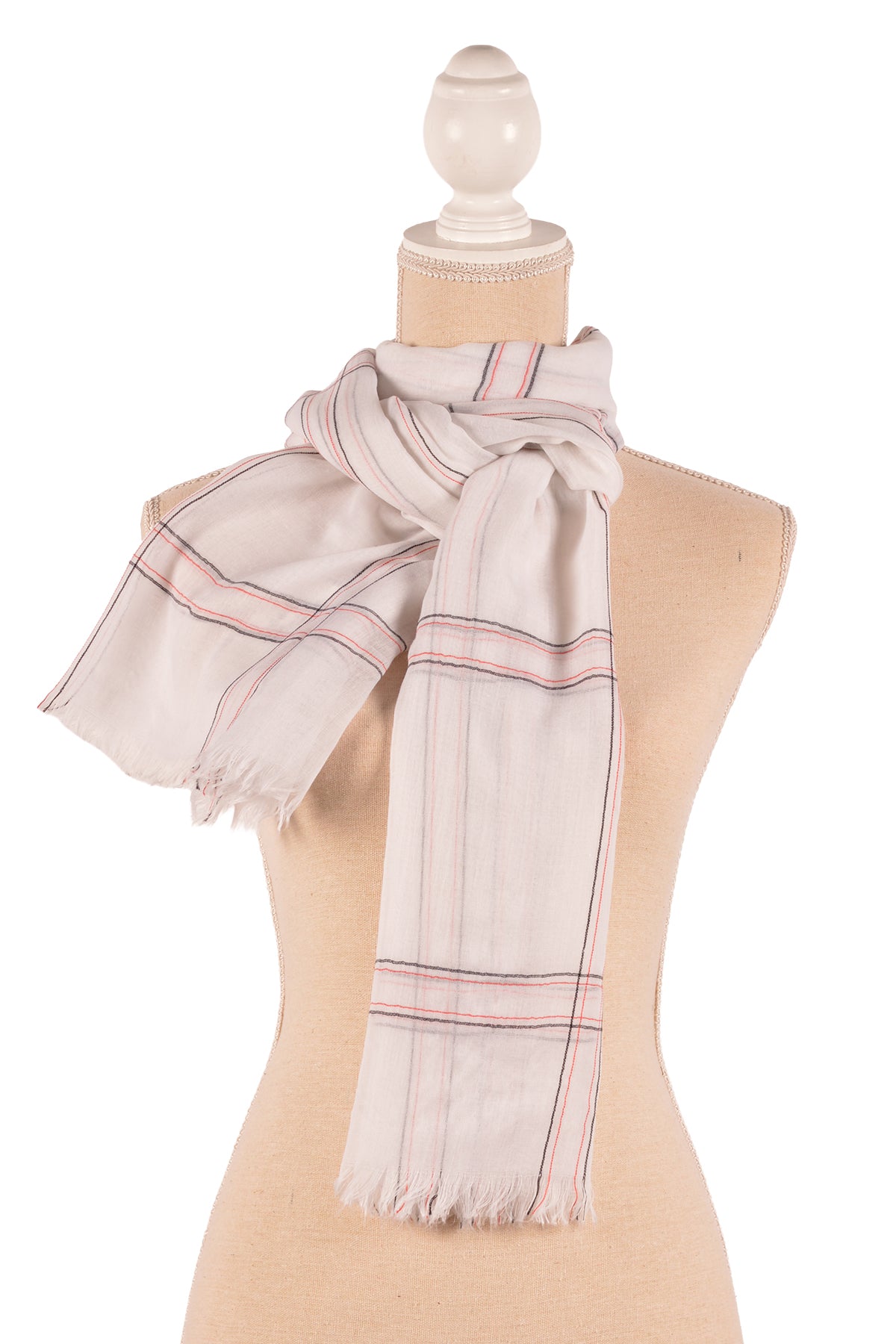 WH 29.5X75" WINDOWPAIN SCARF