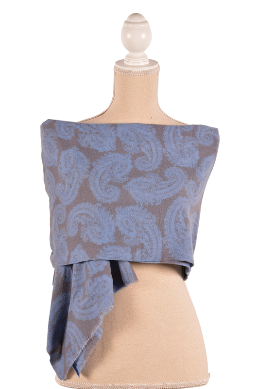 BL 27.5X71" PAISLEY SCARF