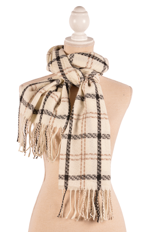 BE 26X72" LG PLAID SCARF