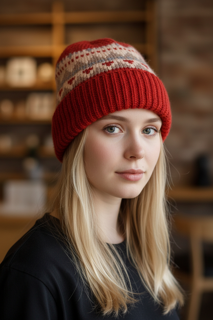 RD FAIR ISLE KNIT HAT