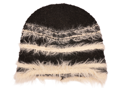 BK STRIPE FRAY KNIT HAT