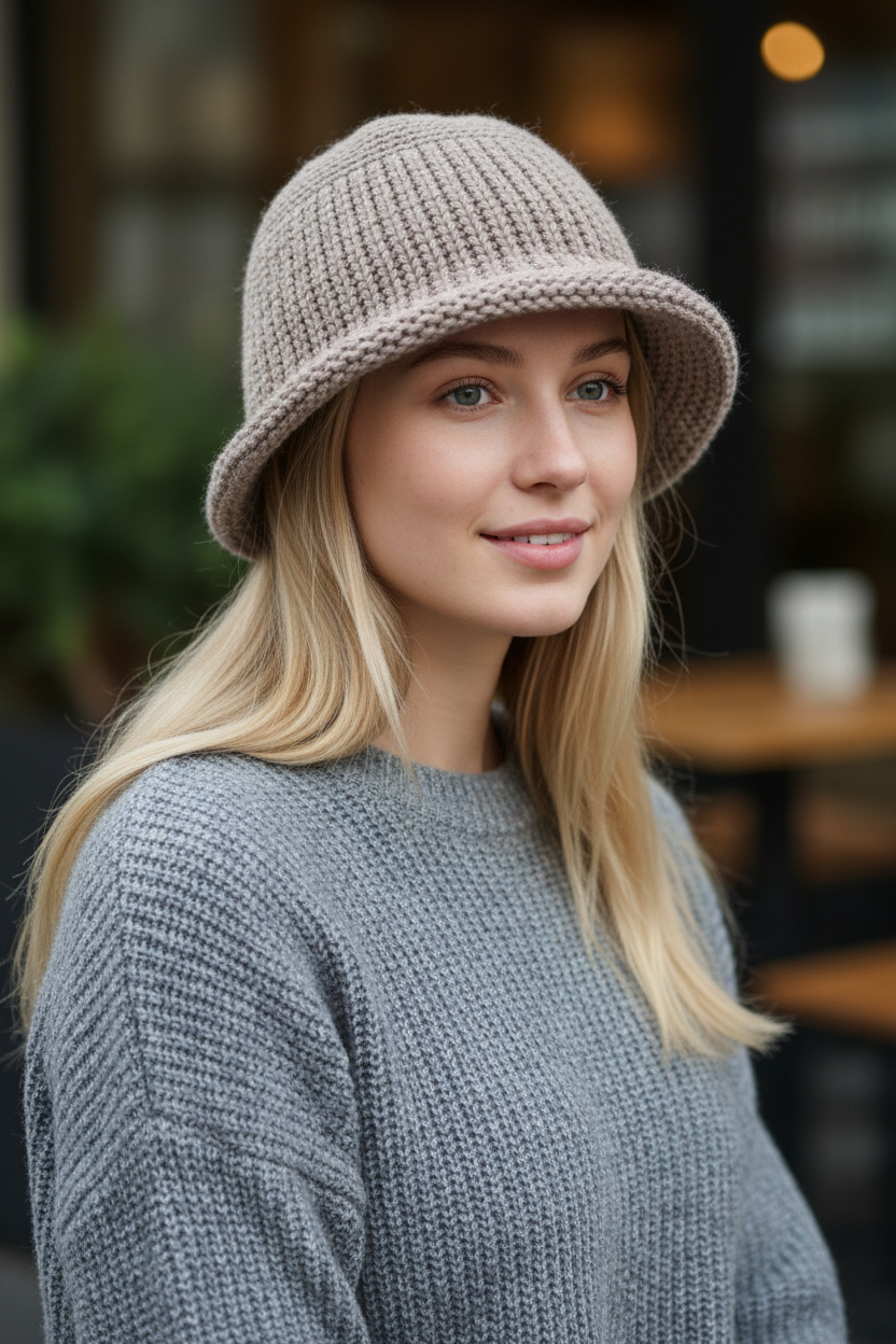 GY ROLLED RIM BUCKET HAT