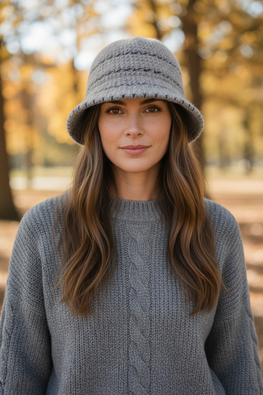 GY WHIPSTITCH BUCKET HAT