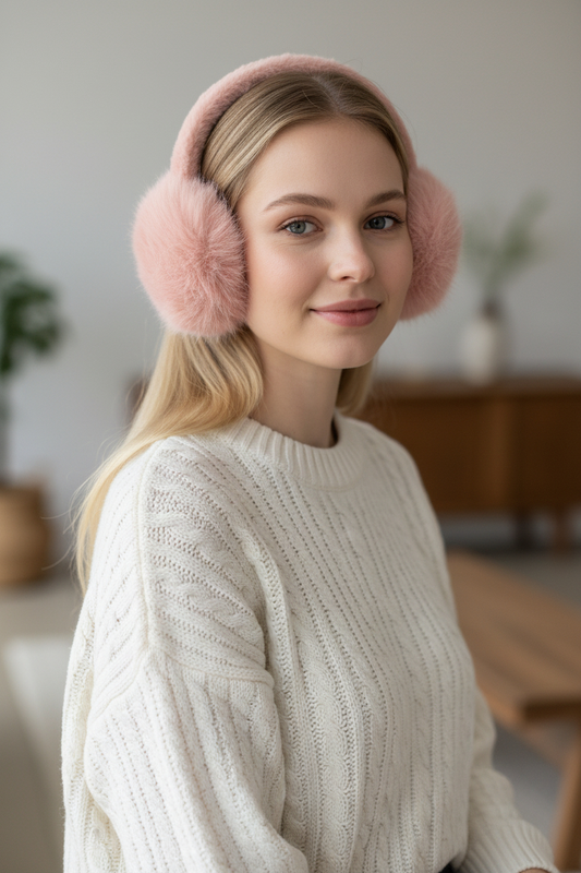 PK FLUFFY FAUX FUR EAR MUFFS