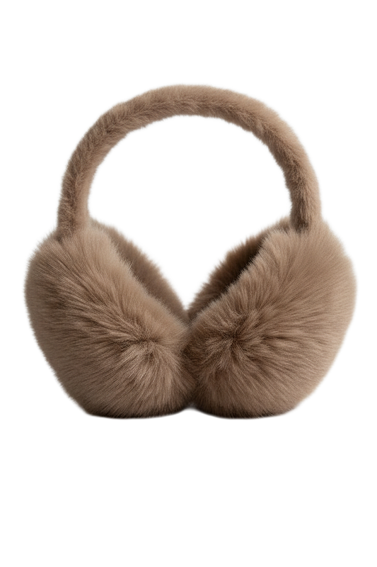 TA FLUFFY FAUX FUR EAR MUFFS