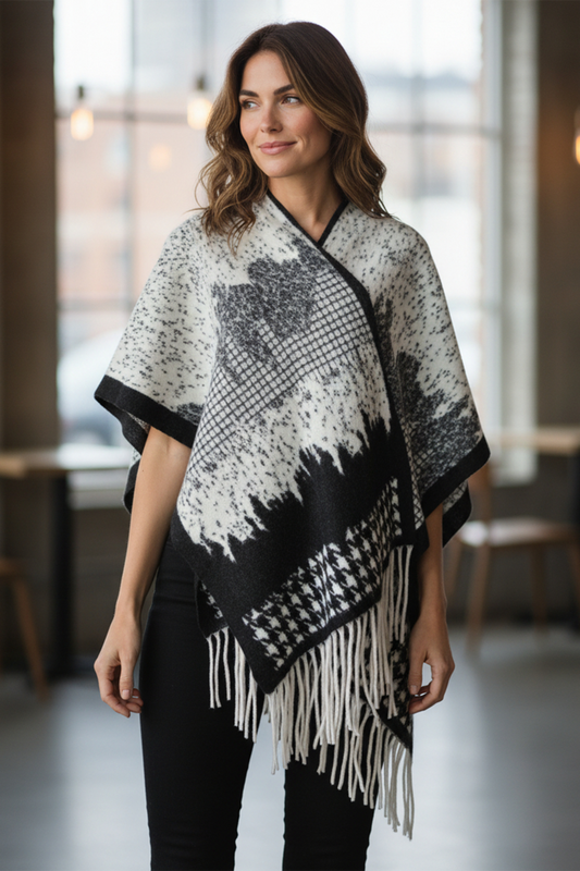 BK HOUNDSTOOTH WRAP