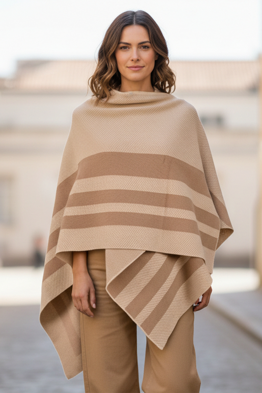 TA STRIPED BORDER WRAP