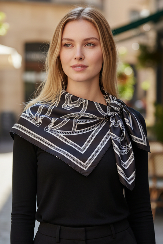 BK 27.5" GEOMETRIC SQ SCARF