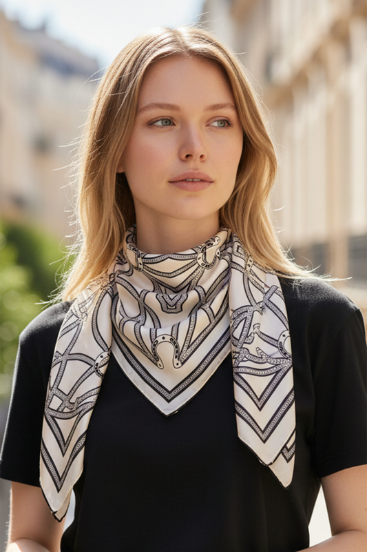 WH 27.5" GEOMETRIC SQ SCARF
