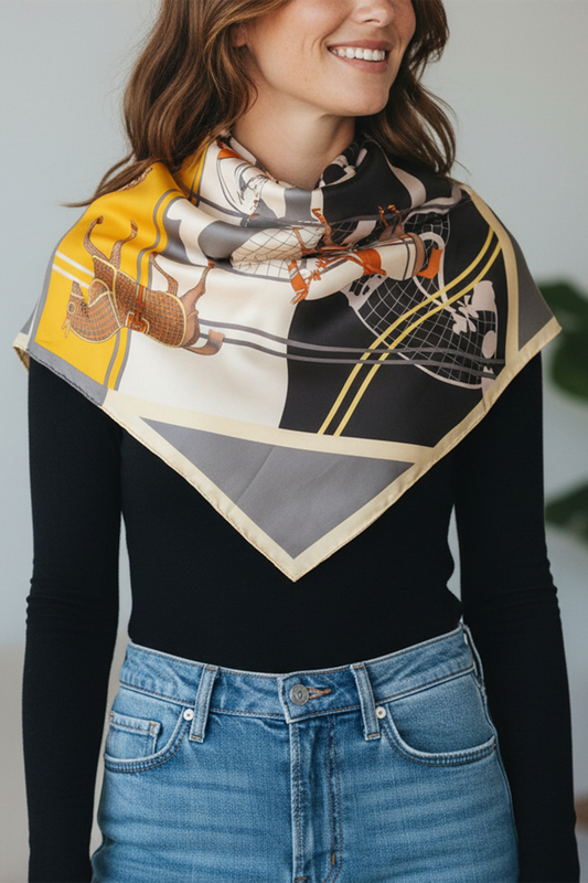BK 27.5" EQUESTRIAN SQ SCARF